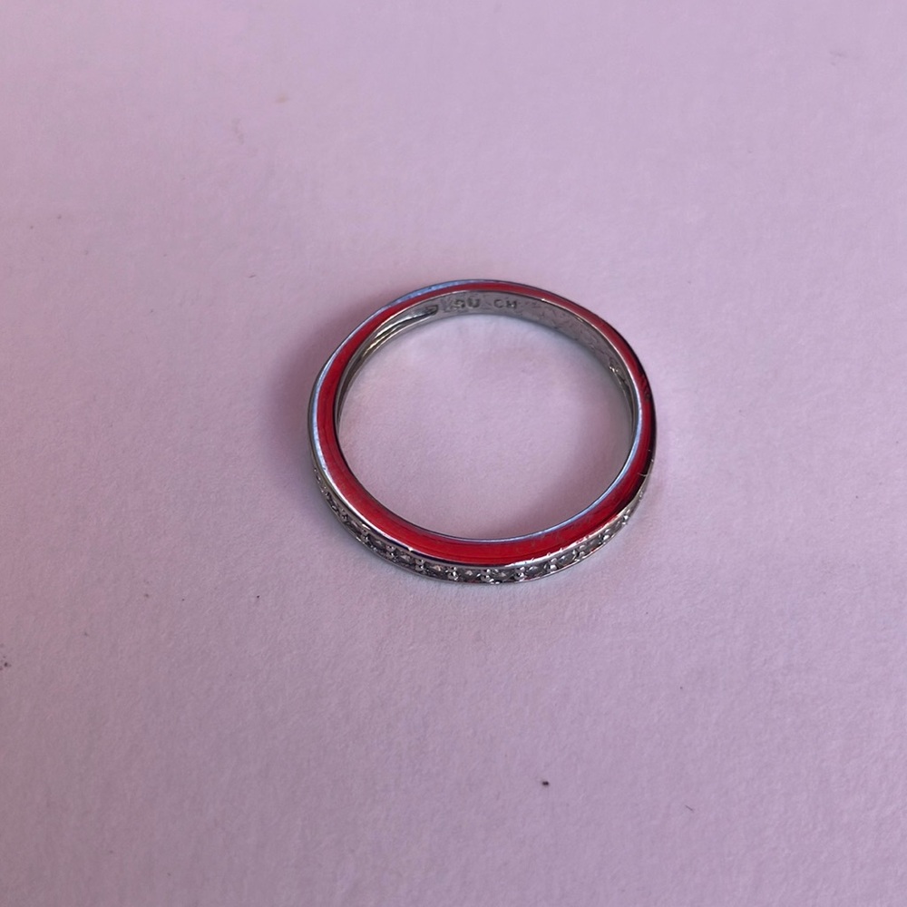 Elegant Sterling & Cubic Z Women's Ring